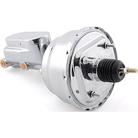 Brake Booster and Dual Master Cylinder Combo Kit, 9 in. Booster [Chrome]