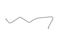 Pre-Bent Distributor Vacuum Line for 1950 Buick Roadmaster [OE Steel]