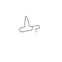 In Push-In Spring Brake Line Clip [3/16 in., Black]