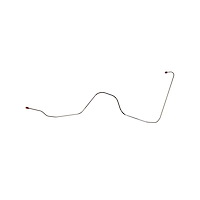 55 -57 Front Line - Front to Rear Brake Line - Stainless 2 Pcs.