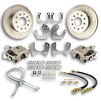 Ford 9" Rear Disc Brake Conversion Kit Non Cross-Drilled Rotors