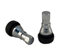 Short Chrome Sleeve Rubber Valve Stem 1/pkg