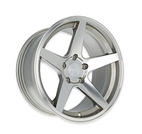 TTR29-8116160-C Rocket Flare Wheel [Size: 18" x 11"] Titanium/Machined Finish
