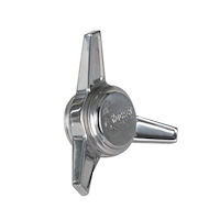 Vintage 3-Bar Knock-Off Polished Deep Angle Pair