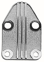 Finned Fuel Pump Block-Off Plate Small Block Chevy