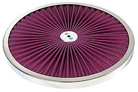 Flat High Flow Cotton Air Cleaner Top 14" Diameter