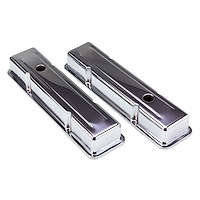 Chrome Plated Steel Valve Covers 1958-1986 Small Block Chevy 283-400 V8