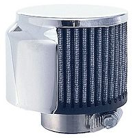 Chrome Valve Cover Filter Breather Clamp-On