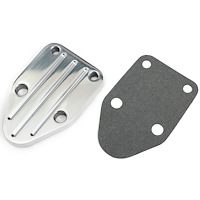 Ball Milled Fuel Pump Block-Off Plate Small Block Chevy 283-400