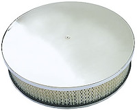 Plain Round Aluminum Air Cleaner Set 14" Diameter