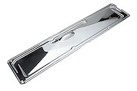 Chrome Plated Steel Valve Cover Side Plate Chevy 6-Cylinder 235 L6