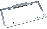Deluxe License Plate Frame 4-Hole Design with Light