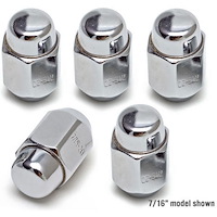 60° Conical Acorn Lug Nuts Right-Hand Thread: 1/2"-20