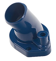 Powdercoated Water Neck 1965-75 Ford 260-289-302-351W 45° Neck Design
