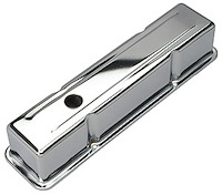 Chrome Plated Steel Valve Covers 1958-1986 Small Block Chevy 283-400 V8