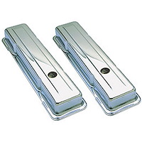 Chrome Plated Steel Valve Covers 1958-1986 Small Block Chevy 283-400 V8