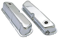Chrome Plated Steel Valve Covers 1962-1985 Small Block Ford 260, 289, 302, 351W 5.0L V8