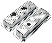 Chrome Plated Steel Center Bolt Valve Cover Caps 1985-1995 Chevy 6-Cylinder Truck 4.3L V6
