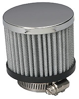 Chrome Valve Cover Filter Breather Clamp-On