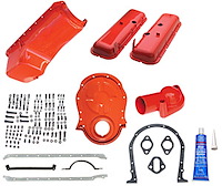 OE Reproduction Powdercoated Steel Valve Cover Kit 1965-72 Big Block Chevy 396-502 Includes: