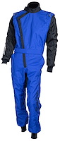 ZK-40 Youth Karting Race Suit Medium - Blue/Black