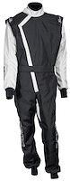 ZK-40 Karting Race Suit X-Large - Black/Silver
