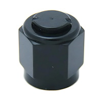 00-01053 8AN Aluminum Cap, Black