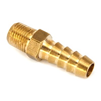 00-01235-B 1/8 in. NPT x 1/4 in. Hose Barb Straight Fitting, Male/Male