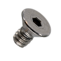00-12501-BOLT #6-32 x 1/4 Hex Drive Flat Head Screw, Stainless Steel