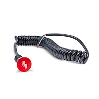 00-51032-N2O Logo Momentary Mushroom Cap Push-Button w/Spiral Stretch Cord