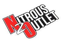 00-57022 Contour Cut Decal Window Sticker, 8.5 in. X 5.68 in., Red N&O, White letters, Black Back Ground