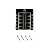 12-30001 10-Way LED Illuminated Blade Fuse Box w/Cover