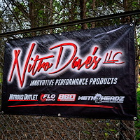 62-70040 Nitro Dave's Banner, Black Background, 3' x 5'