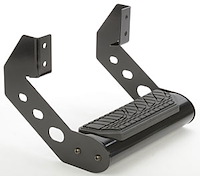 Universal 4" Oval Drop Step Black-Powder Coated Step