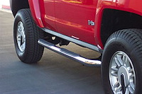 Polished Stainless Nerf Bars Ram Pickup Regular Cab