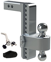 Turnover Ball 10" Drop Hitch with 2" Shank Keyed Alike