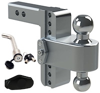 Turnover Ball 6" Drop Hitch with 2" Shank Keyed Alike