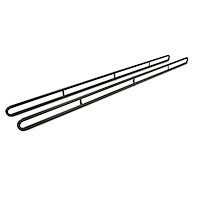 1225 Service Body Rack, Height: 30 in., Length: 133.5 in., Width: 72 in., Black, Steel, Service Body, Drill, Powder Coat Finish
