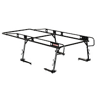 1345-52-02 Truck Rack, Height: 33.38 in., Length: 127.82 in., Width: 66.25 in., Steel, Bed Rail Clamp