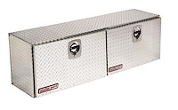 365-0-02 Super Hi Side Box, 10.8 ft., Height: 18 in., Length: 64.25 in., Width: 16.25 in., Clear, Heavy-Duty Welded, Aluminum