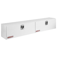 391-3-02 Super Side Box, 15.2 ft., Height: 18 in., Length: 90.25 in., Width: 16.25 in., White, Heavy-Duty Welded, Aluminum