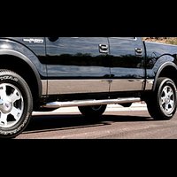 Stainless Steel Rocker Panels 2001-10 Ford F-250/F-350 Super Duty