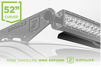 Noise Cancelling Wind Diffuser for 52 in. Curved Double Row LED Light Bar