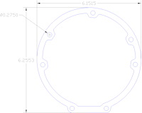 FOG-1072 Rear Main Seal Adapter Housing Gasket, Chevy SB 5.7L LT-5 1990-1995, Paper w/Silicone Coating, .060 in.