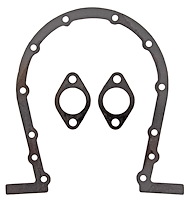 FOG-1249 Timing Cover Gasket, Chevy BB 396-454CI Raised Cam, Front, Paper w/Silicone.(1 w/2 Water Pump Gaskets), .030 in.