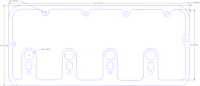 FOG-6118 Valve Cover Gaskets, Ford Big Block Stock Boss 429 Hemi, Thickness: .060 in., Paper w/Silicone