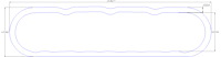 FOG-6128 Valve Cover Gaskets, Chevy Small Block LS1/LS6, Thickness: .060 in., Paper w/Silicone