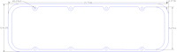 FOG-6132-2 Valve Cover Gaskets, Chevy Small Block RFE 12-Deg, Thickness: .120 in., Paper w/Silicone