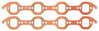 FOG-7012C Amored RCC Header Gaskets, Rubber Coated Copper, Spread Port, Ford Small Block, Pair