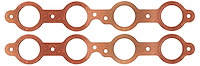 FOG-7081C Amored RCC Header Gaskets, Round Port, Rubber Coated Copper, Chevy LS